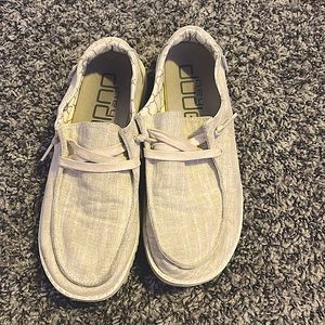 Gold, silver sparkly hey dudes size 7 women’s